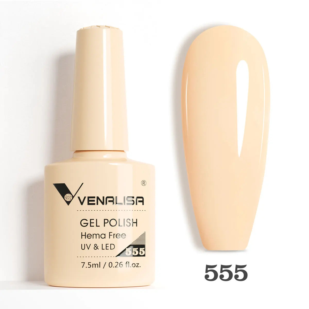 Venalisa HEMA-FREE Gel-Lack – 7,5 ml – French, Nude & Glitzer-Kollektion