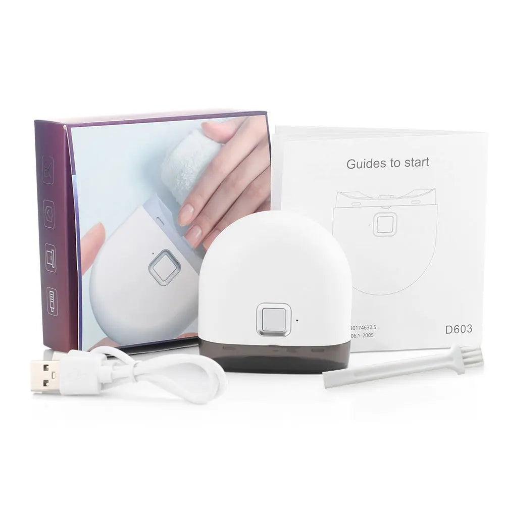 2-in-1 Elektrischer Nageltrimmer & Schleifer mit LED – Wiederaufladbar via USB, für Baby, Erwachsene & Senioren