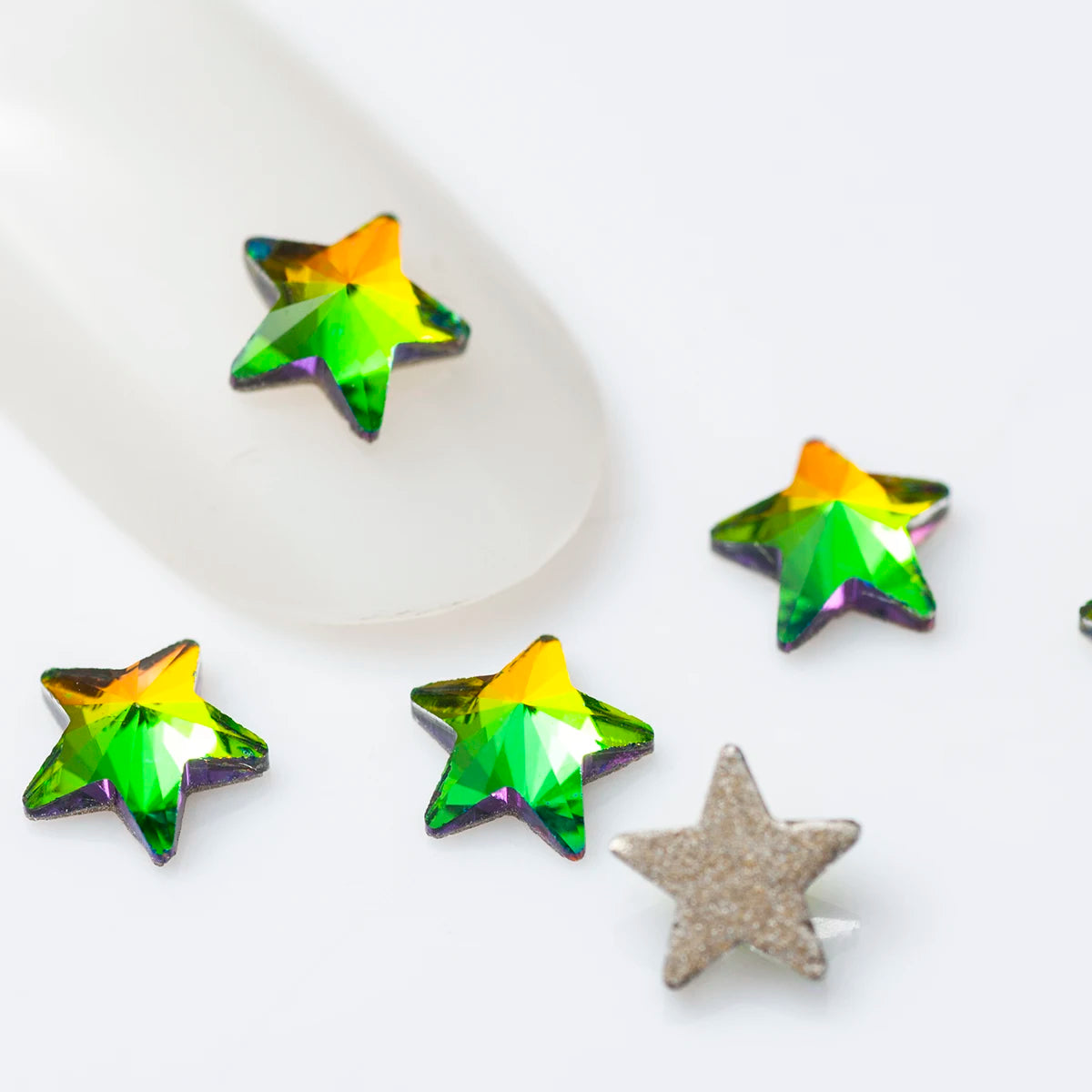 20 Stk Rivoli Stern-Strass – 5 mm Deko-Steine für Nail Art & DIY