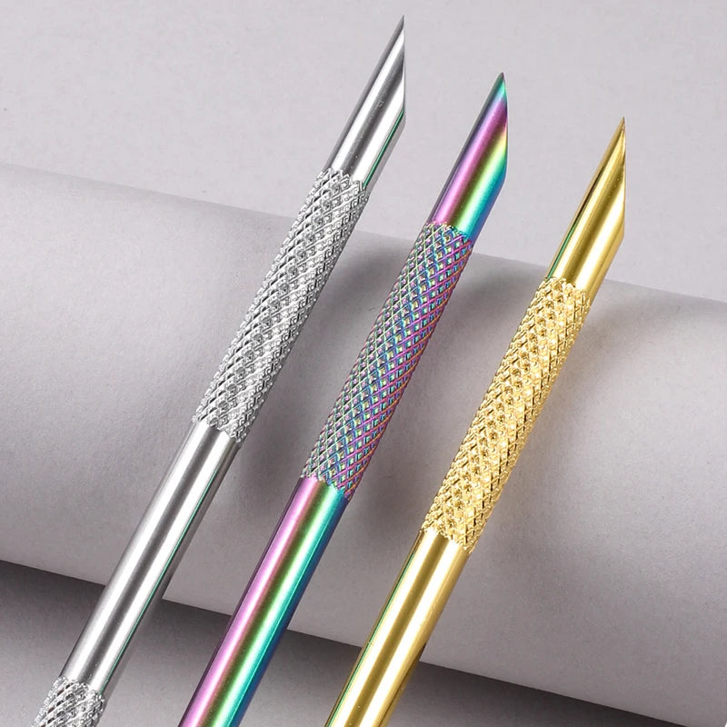 Nagelhautpflege-Set – Edelstahlzange, Schieber & Cutter für Maniküre & Pediküre