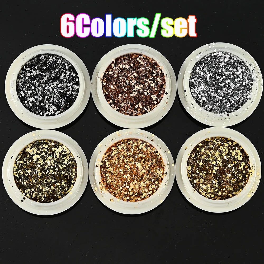 Neon-Pigmentpulver Set – 12 Farben für Nageldesign, Ombre & Chrome-Effekte