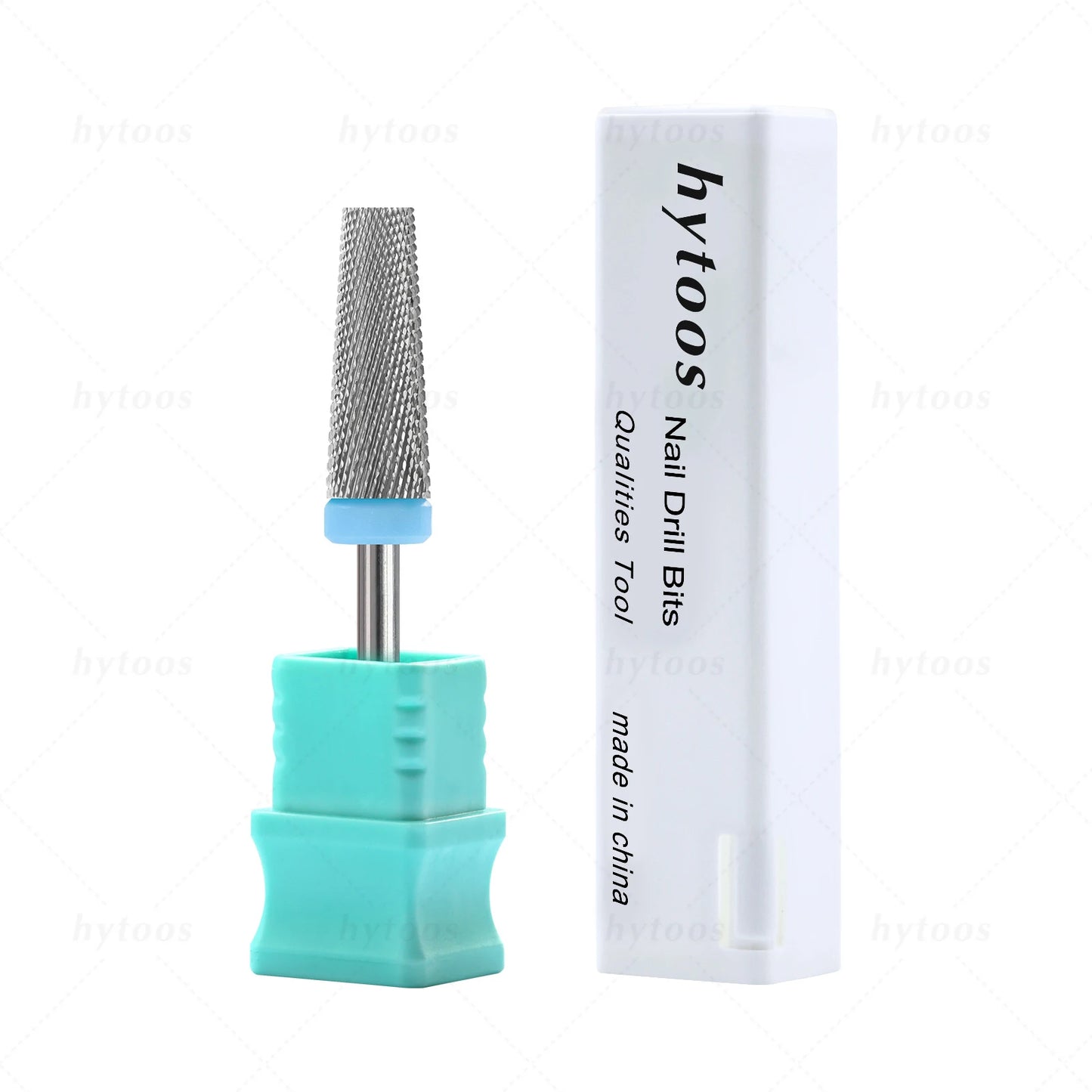 HYTOOS 5-in-1 Hartmetall Nagelfräser – 16 mm, Flat Top, Tapered, für Gelentfernung & Maniküre