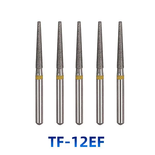 AZDENT Dental Diamantbohrer – 5 Stück, FG 1.6 mm, Medium für Turbine/High-Speed-Handstück