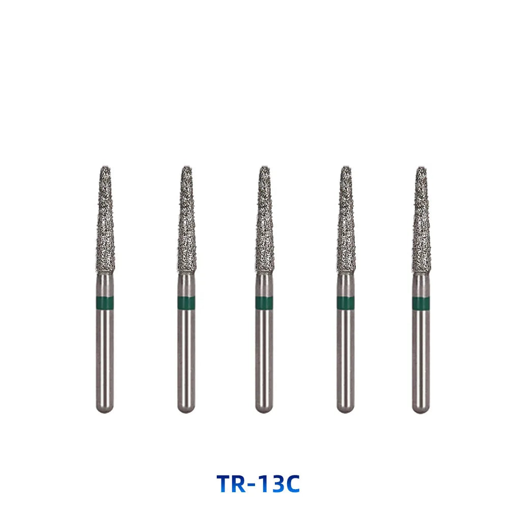 AZDENT Dental Diamantbohrer – 5 Stück, FG 1.6 mm, Medium für Turbine/High-Speed-Handstück 2