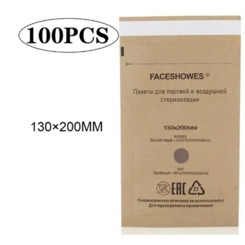 Sterilisationsbeutel aus Kraftpapier – 100 Stück | Einweg