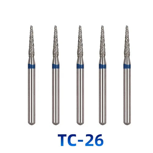 AZDENT Dental Diamantbohrer – 5 Stück, FG 1.6 mm, Medium für Turbine/High-Speed-Handstück 2