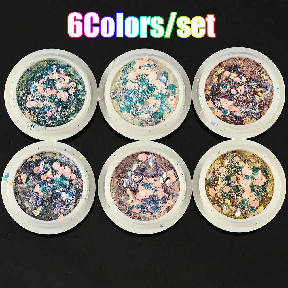 Neon-Pigmentpulver Set – 12 Farben für Nageldesign, Ombre & Chrome-Effekte