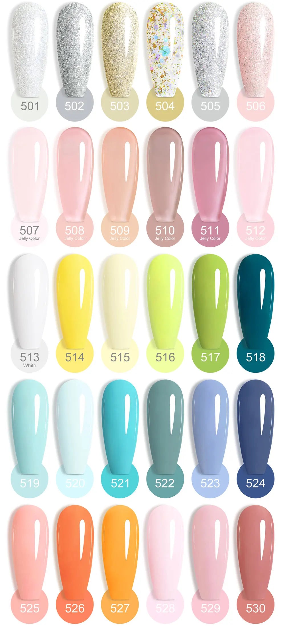 Venalisa HEMA-FREE Gel-Lack – 7,5 ml – French, Nude & Glitzer-Kollektion