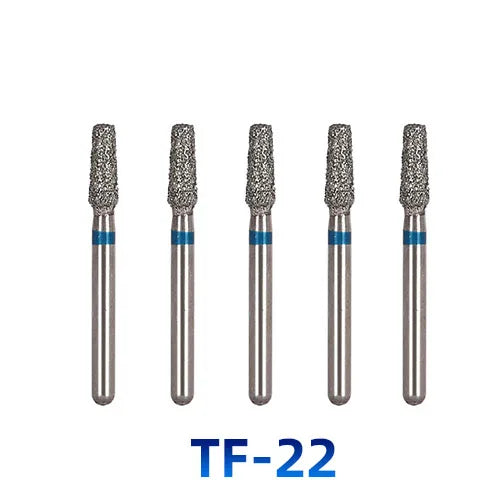 AZDENT Dental Diamantbohrer – 5 Stück, FG 1.6 mm, Medium für Turbine/High-Speed-Handstück 2
