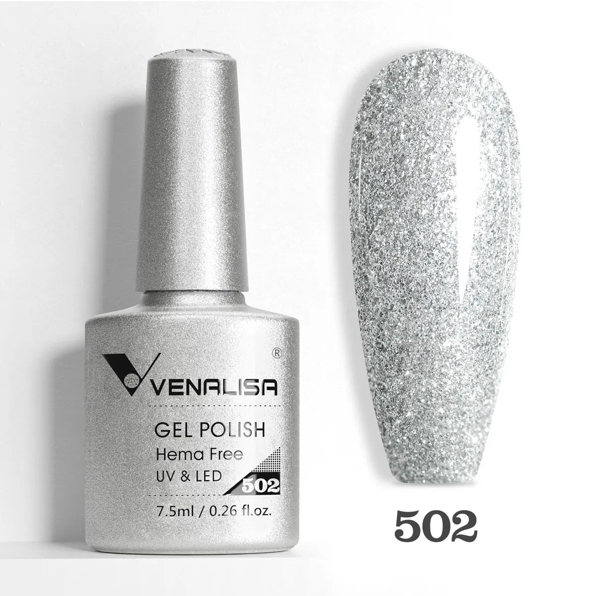 Venalisa HEMA-FREE Gel-Lack – 7,5 ml – French, Nude & Glitzer-Kollektion