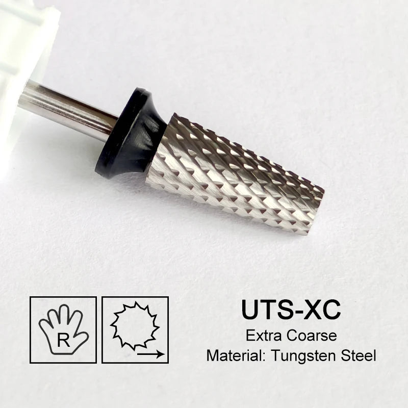 Tapered Barrel Fräserbit – Hartmetall (Tungsten), für Gelentfernung & Polieren (4XC, Gold)