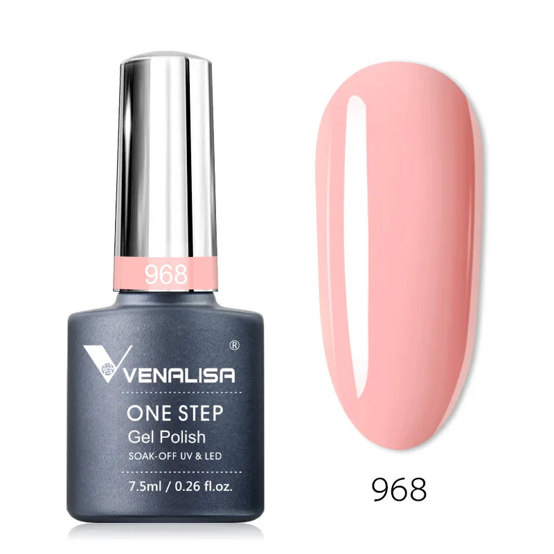 Venalisa 3-in-1 Gel Polish – 7,5ml One Step UV/LED Gel, Ohne Base & Top