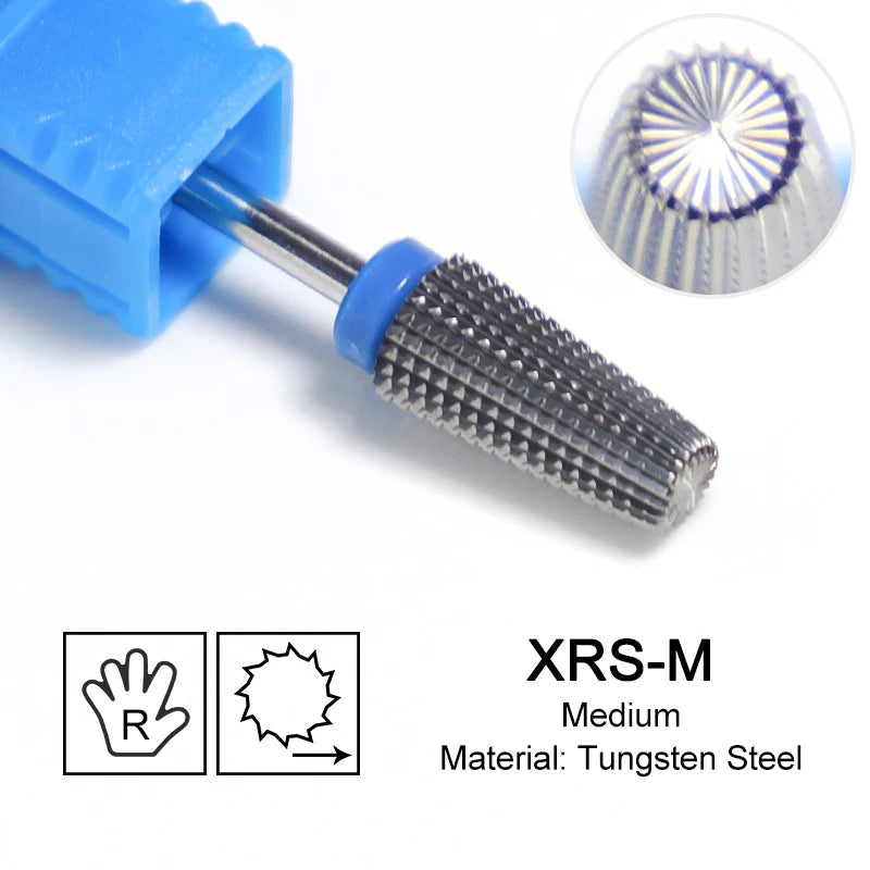 Tapered Barrel Fräserbit – Hartmetall (Tungsten), für Gelentfernung & Polieren (4XC, Gold)