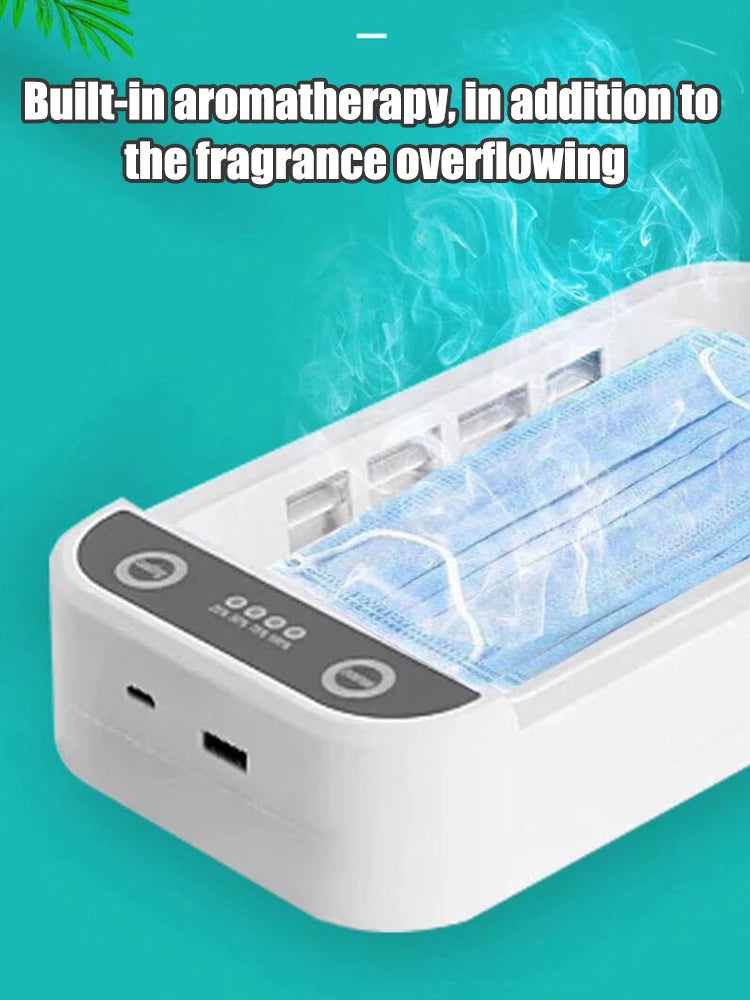 UV Desinfektionsbox mit Wireless Charger – 9W für Handy & Werkzeuge
