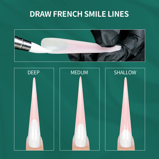 Dual Form Tips – 120 Stück | Wiederverwendbare Press-On Schablonen für Acryl/Polygel mit Nummerierung (14 Größen)