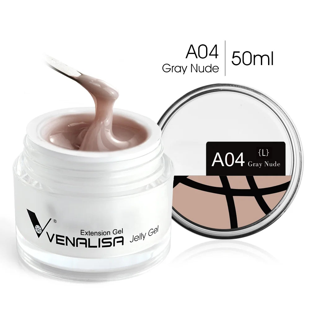 Venalisa Builder Jelly Gel – 50ml Rose Pink, Selbstglättend, UV/LED