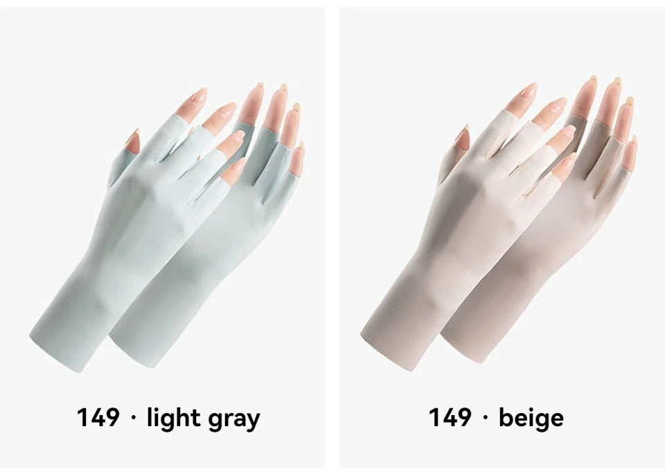 UV-Schutz Handschuhe Ice Silk – Fingerlos & Atmungsaktiv