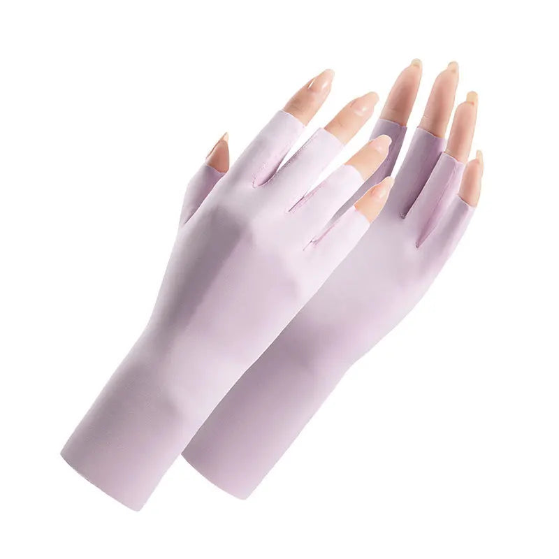 UV-Schutz Handschuhe Ice Silk – Fingerlos & Atmungsaktiv