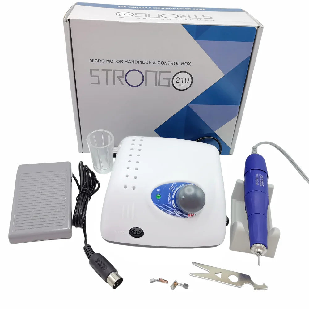 Elektrische Nagelfräser STRONG 210 + 105L Handstück 65W – 40.000 U/min