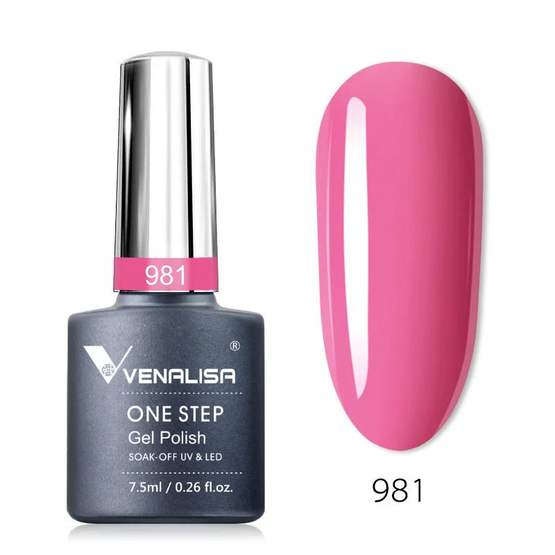 Venalisa 3-in-1 Gel Polish – 7,5ml One Step UV/LED Gel, Ohne Base & Top