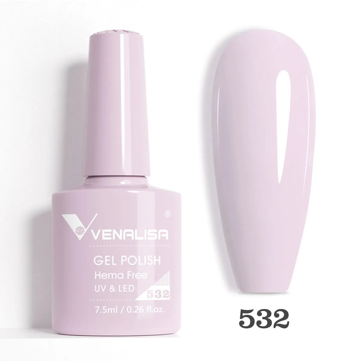 Venalisa HEMA-FREE Gel-Lack – 7,5 ml – French, Nude & Glitzer-Kollektion