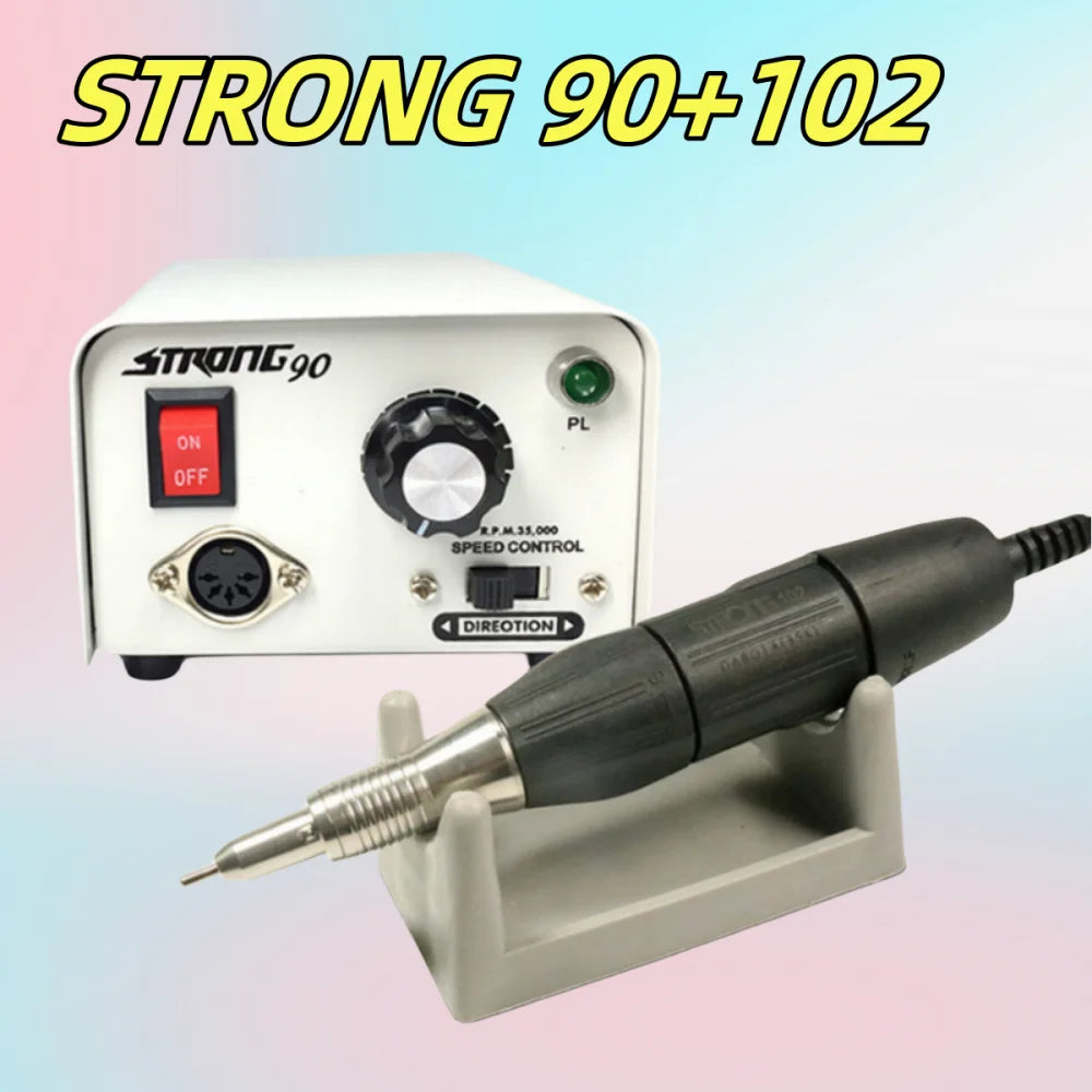 Elektrischer Nagelfräser STRONG 204 + 90 Basis & 102L Handstück – 65W