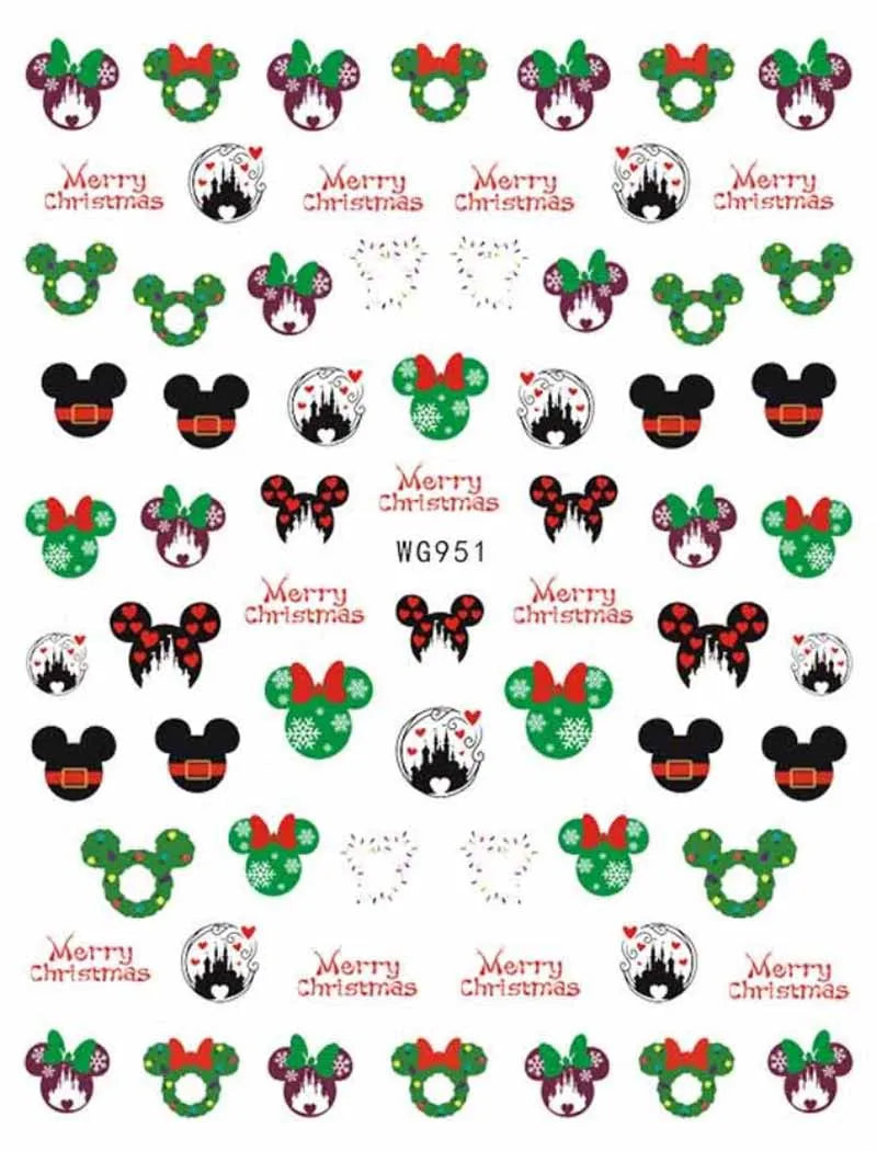 1 Bogen Mickey Mouse & Disney Nail Sticker – Cartoon Nail Art Aufkleber