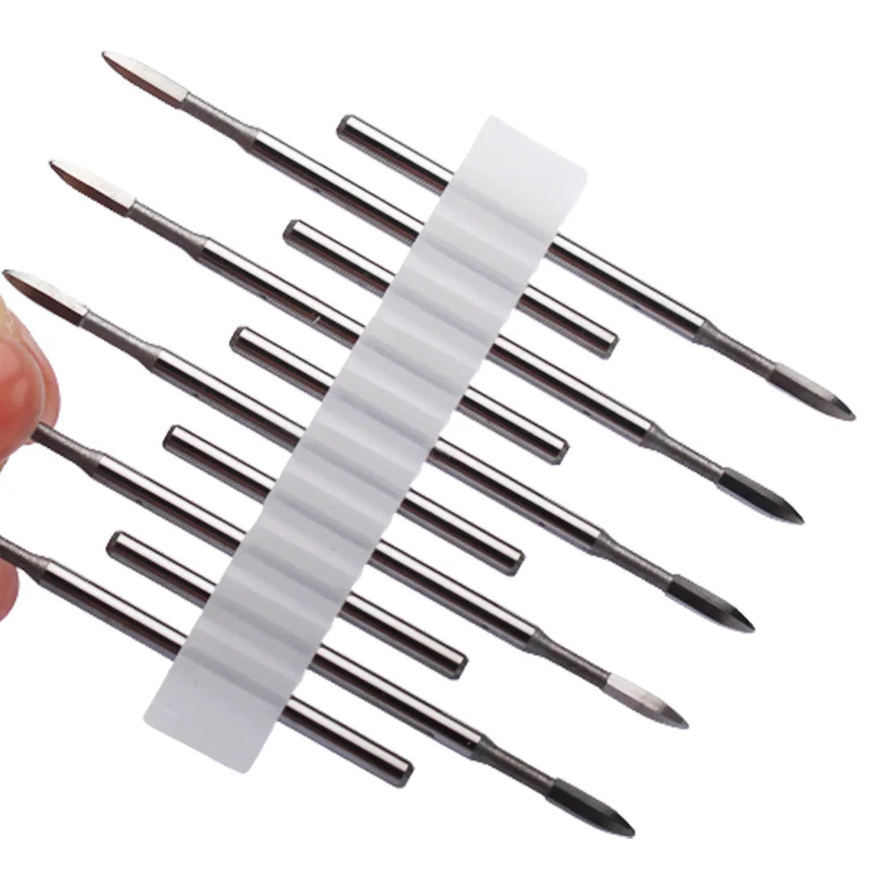 10tlg. Fräser Set für Maniküre – Hartmetall & Keramik Bits, Gel Entferner & Schleifer für elektrische Nagelfeilen