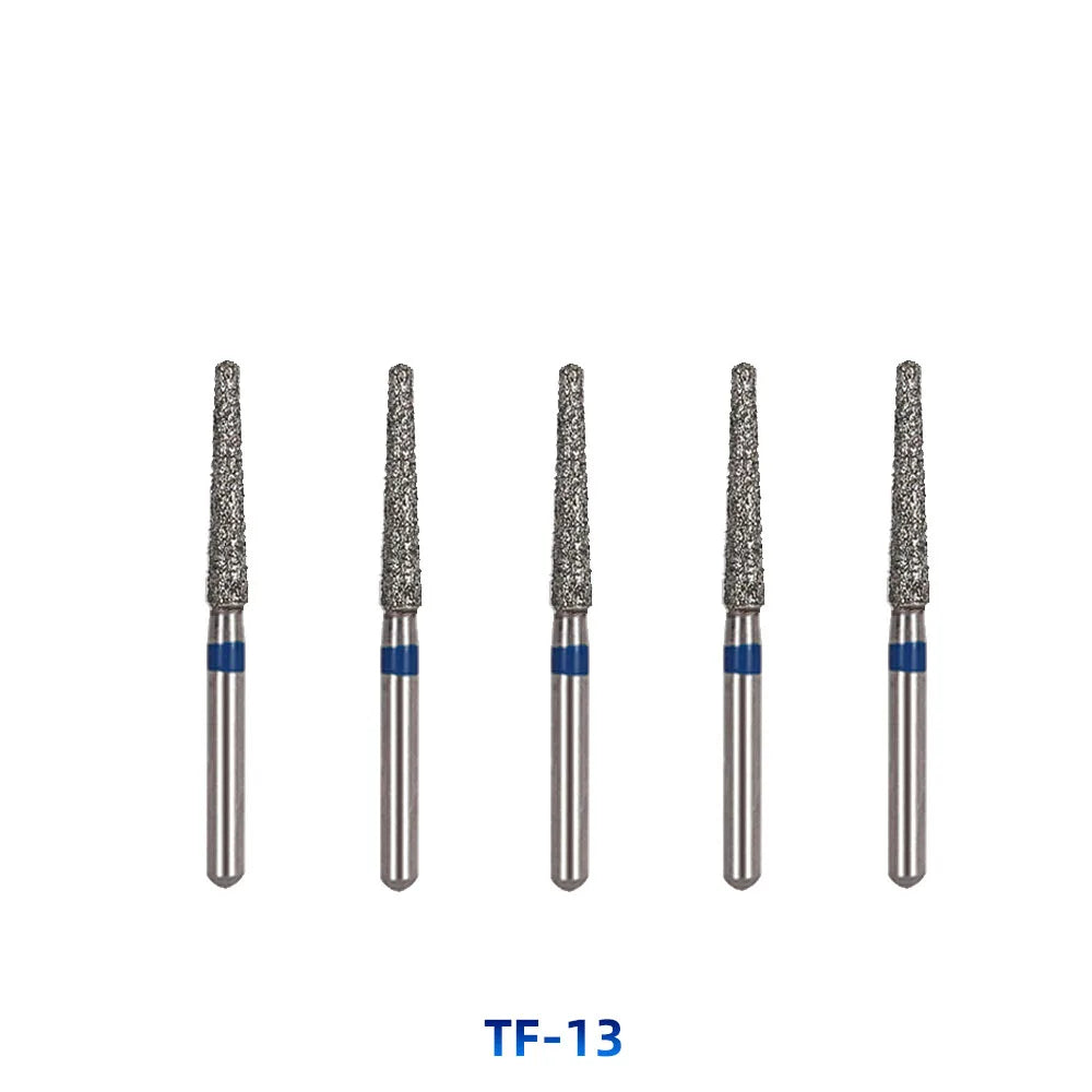 AZDENT Dental Diamantbohrer – 5 Stück, FG 1.6 mm, Medium für Turbine/High-Speed-Handstück
