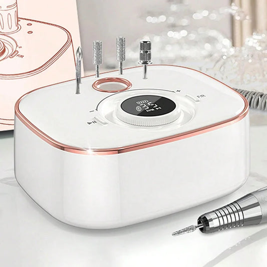 Elektrische Nagelfräse Set 35000 RPM mit LED-Display – Profi Schleifgerät für Maniküre & Pediküre