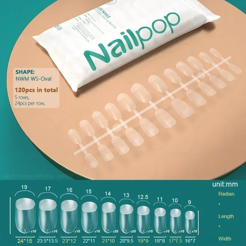 Nageltips, Soft Gel Tips, Full Cover Nägel, Press On Nails, Fake Nails, Nagelverlängerung, NAILPOP