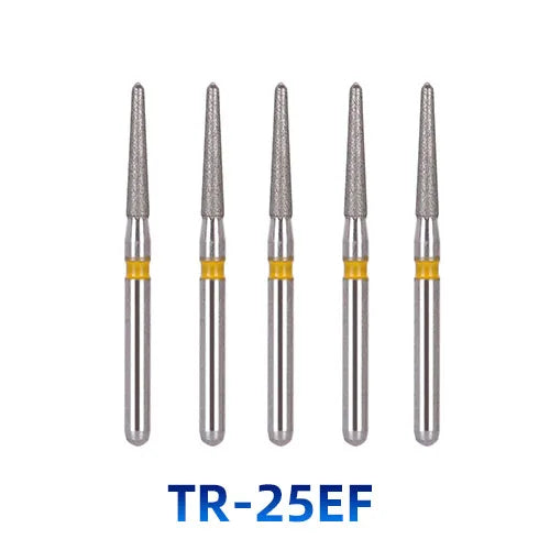 AZDENT Dental Diamantbohrer – 5 Stück, FG 1.6 mm, Medium für Turbine/High-Speed-Handstück
