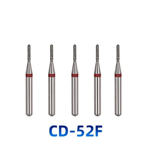 AZDENT Dental Diamantbohrer – 5 Stück, FG 1.6 mm, Medium für Turbine/High-Speed-Handstück