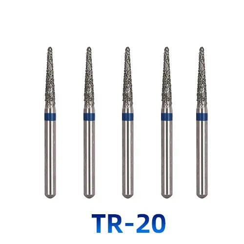 AZDENT Dental Diamantbohrer – 5 Stück, FG 1.6 mm, Medium für Turbine/High-Speed-Handstück