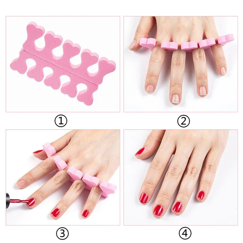 100/200 Stück Zehentrenner – Weiche Schwamm-Pads für Pediküre & Maniküre