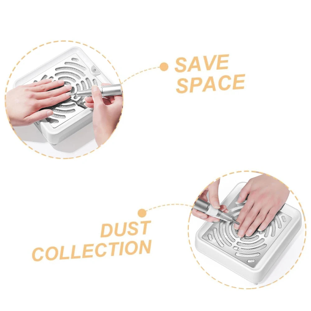 Nail Dust Collector – Profi-Tischgerät mit Filter für Maniküre & Studio