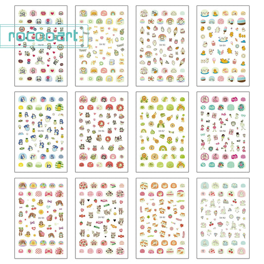 Leuchtende Kinder-Nagelsticker mit Tiermotiven – Glow-in-the-Dark Nail Art
