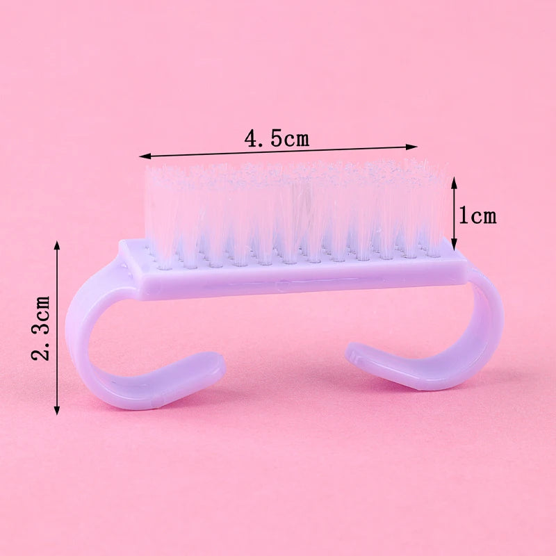 50 Stück Nagelbürsten – Bunte Reinigungsbürsten für Maniküre & Pediküre