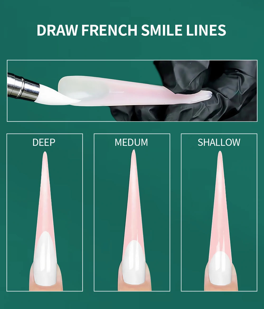 Dual Form Tips – 120 Stück | Wiederverwendbare Press-On Schablonen für Acryl/Polygel mit Nummerierung (14 Größen)