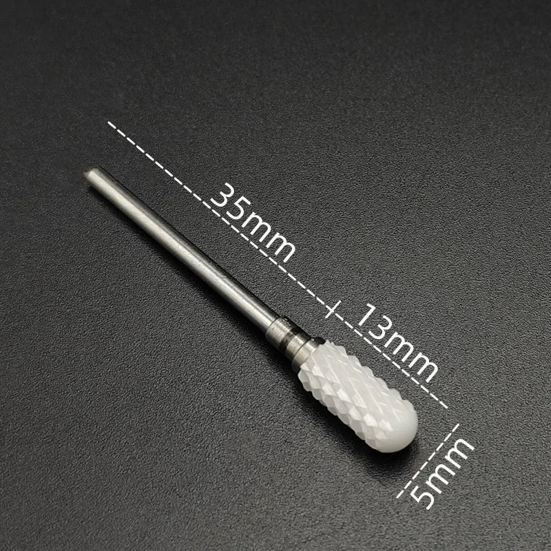Karbide-Fräserbit (Keramikbeschichtung) – Für Gelentfernung & Feinschliff (3/32", E-Feile)
