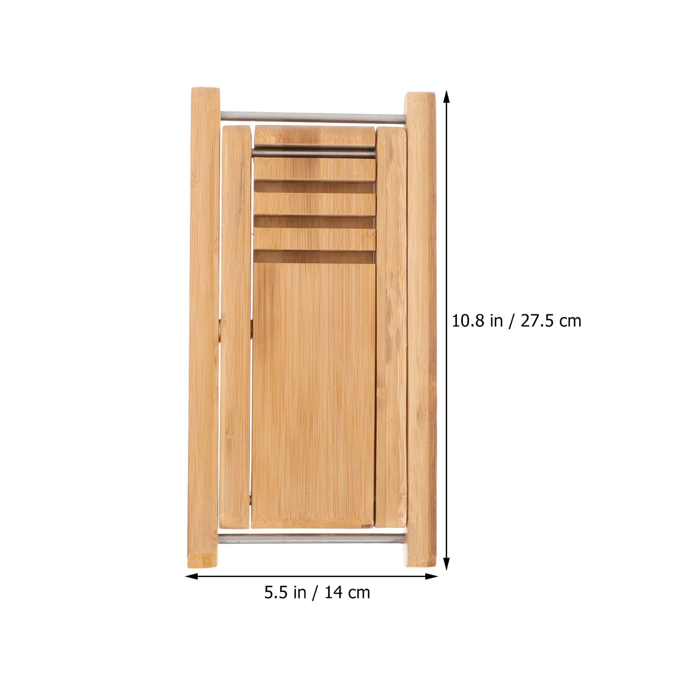 Verstellbare Fußstütze für Pediküre – Holz