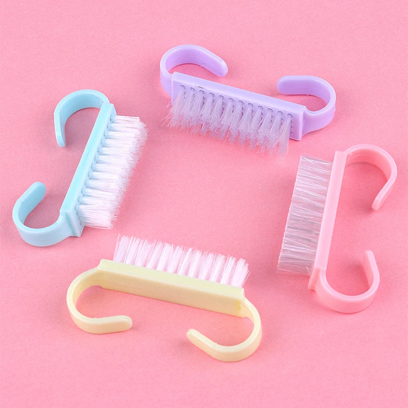 50 Stück Nagelbürsten – Bunte Reinigungsbürsten für Maniküre & Pediküre