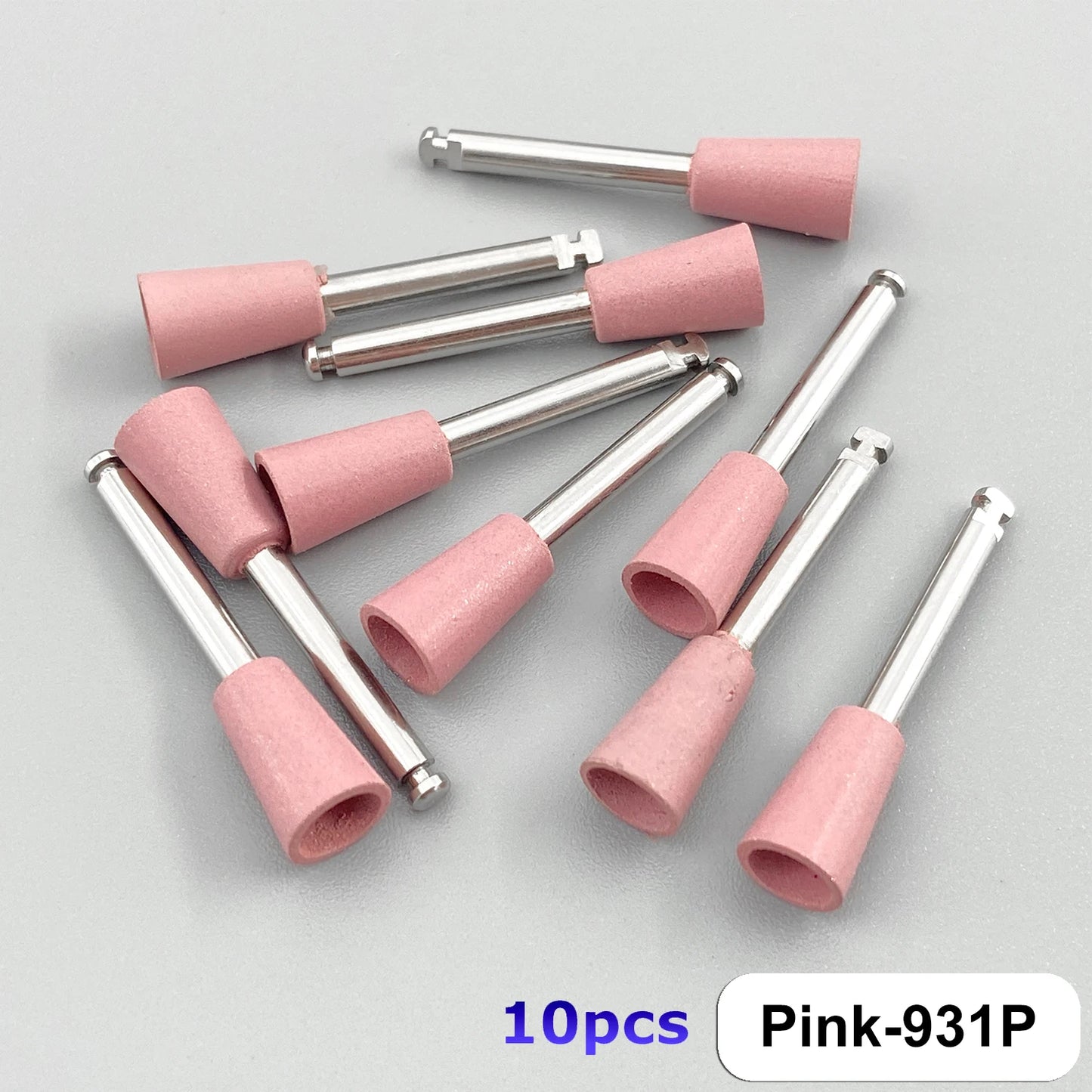 WELLCK Silikon-Polieraufsätze – 10/12 Stück Set für E-Feile, Politur & Finish (Nail & Dental Art)