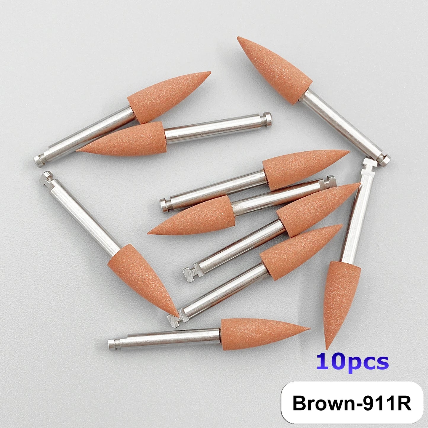 WELLCK Silikon-Polieraufsätze – 10/12 Stück Set für E-Feile, Politur & Finish (Nail & Dental Art)