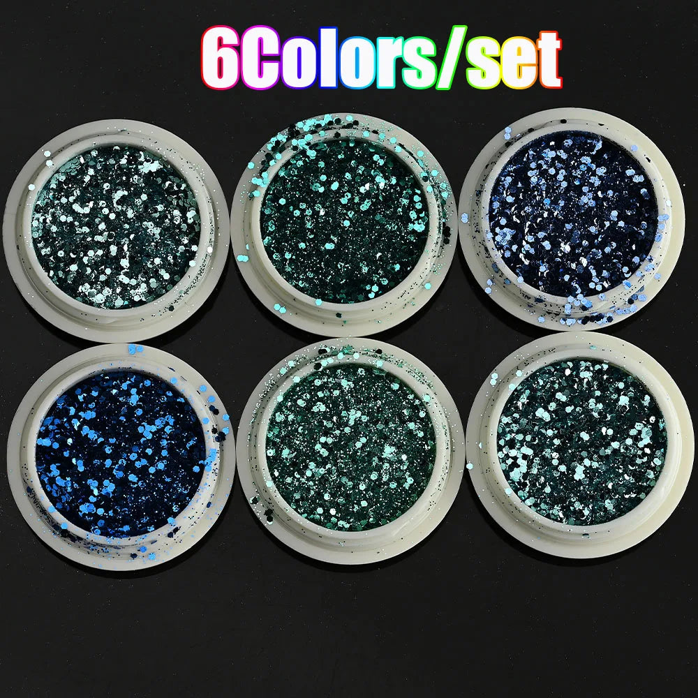 Neon-Pigmentpulver Set – 12 Farben für Nageldesign, Ombre & Chrome-Effekte
