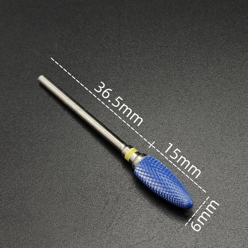 Karbide-Fräserbit (Keramikbeschichtung) – Für Gelentfernung & Feinschliff (3/32", E-Feile)