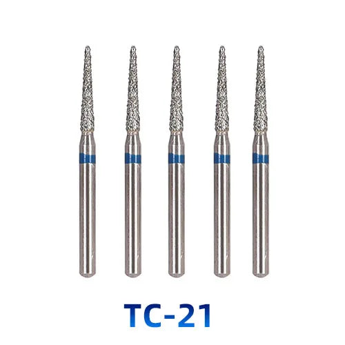 AZDENT Dental Diamantbohrer – 5 Stück, FG 1.6 mm, Medium für Turbine/High-Speed-Handstück 2