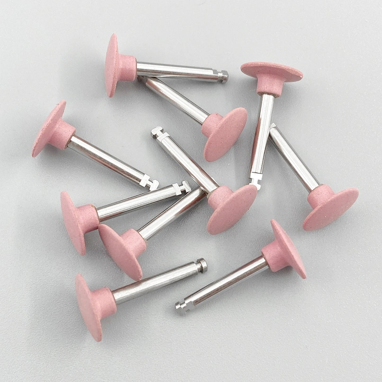 WELLCK Silikon-Polieraufsätze – 10/12 Stück Set für E-Feile, Politur & Finish (Nail & Dental Art)