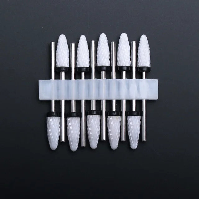 10 Stück Keramik Nagelfräser Set – Für elektrische Nagelfeile, Gelentfernung, Maniküre & Nagelhautpflege