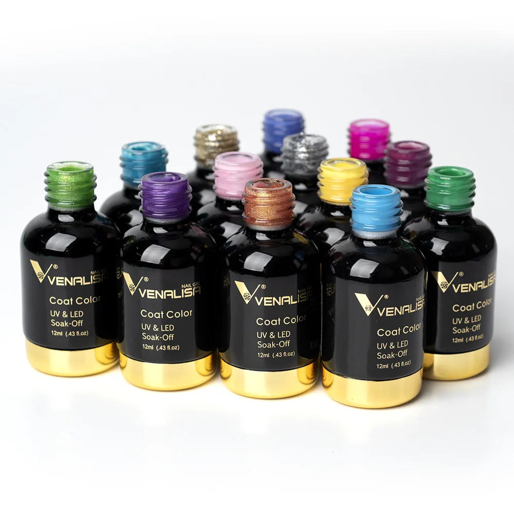 VENALISA Crystal UV Gel 12ml – French Nails, Glitzer, Pearl, HEMA-frei 1. Kollektion